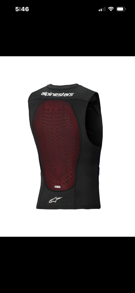 Alpine Star Plasma LT Chest Back Protector Vest Black