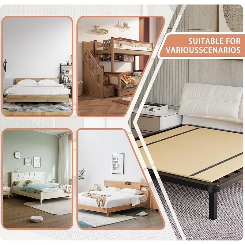 Full Bunkie Board Under Mattress Support Foldable Lightweight Bed Solution Full