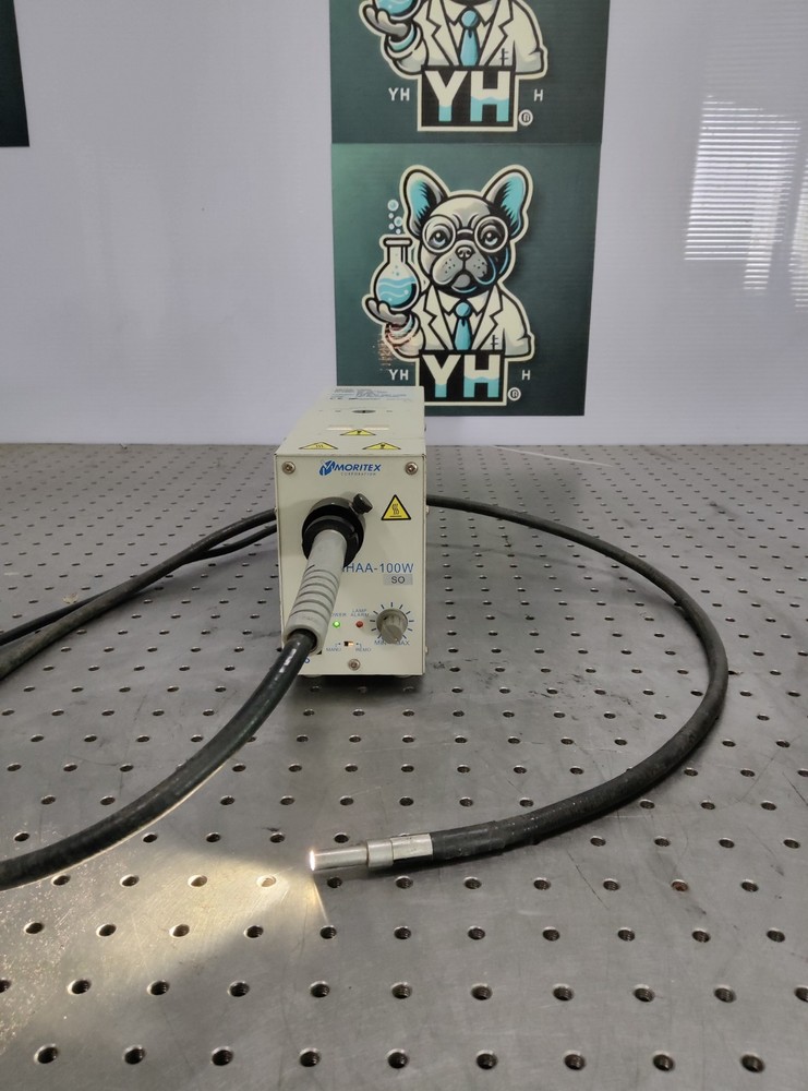 Moritex MAA-100W SO Fiber Optic Cold Light Source + Light Guide – Tested Working