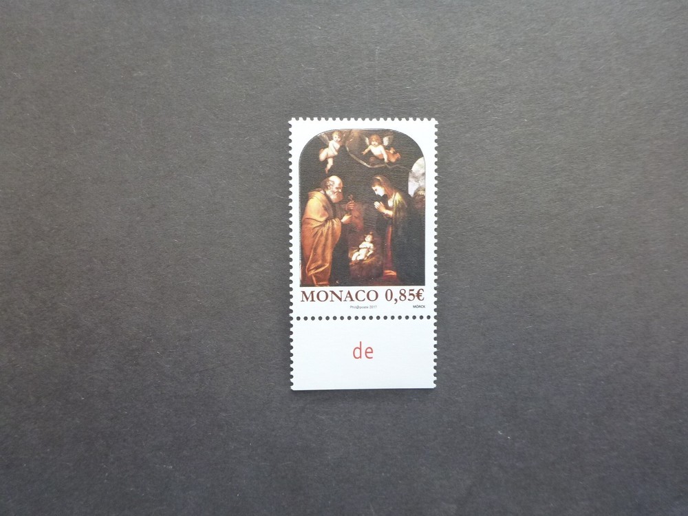 2017 MONACO CHRISTMAS MINT STAMP