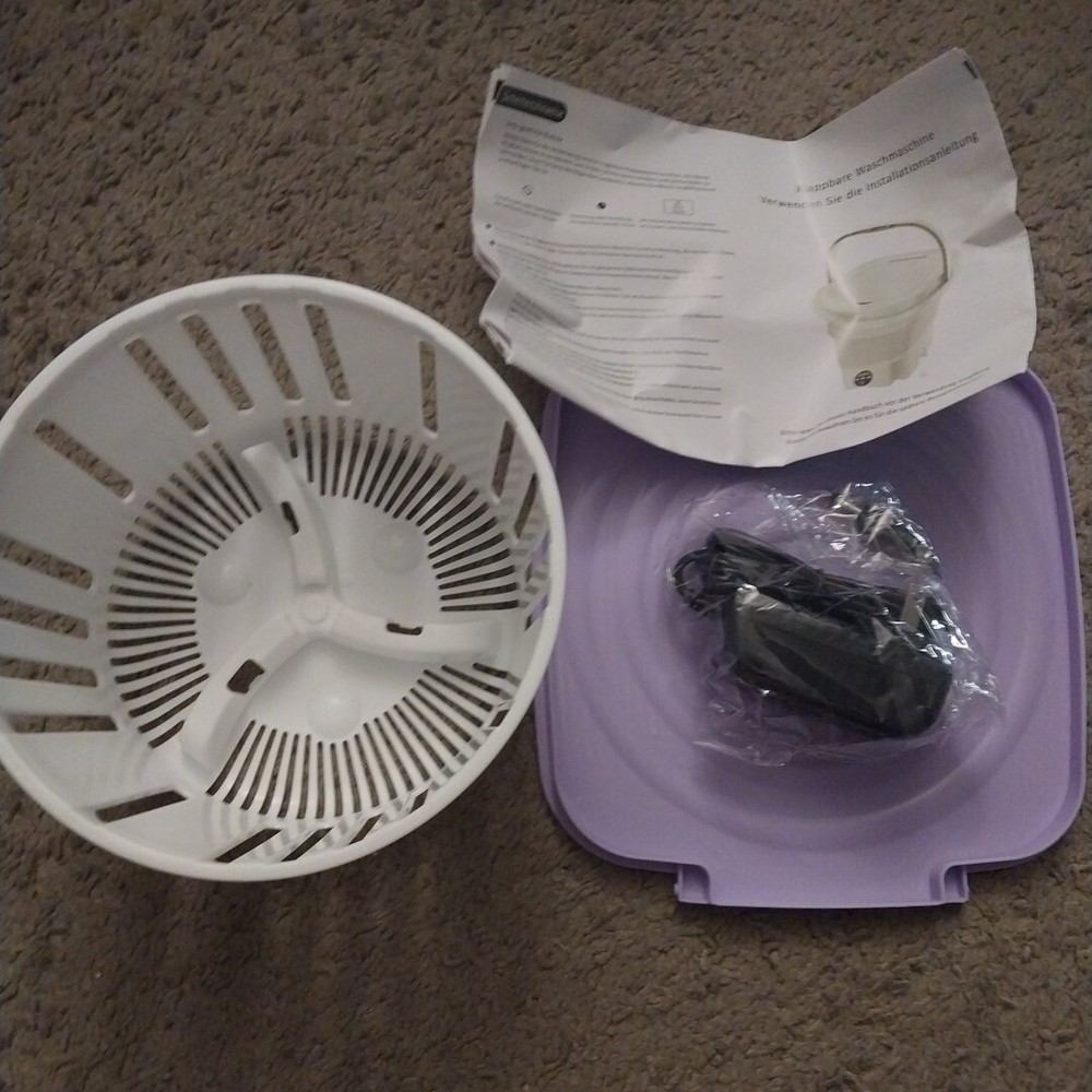 Mini Washing Machine Portable Collapsable Folding Storage Compact RV Dorm Apt