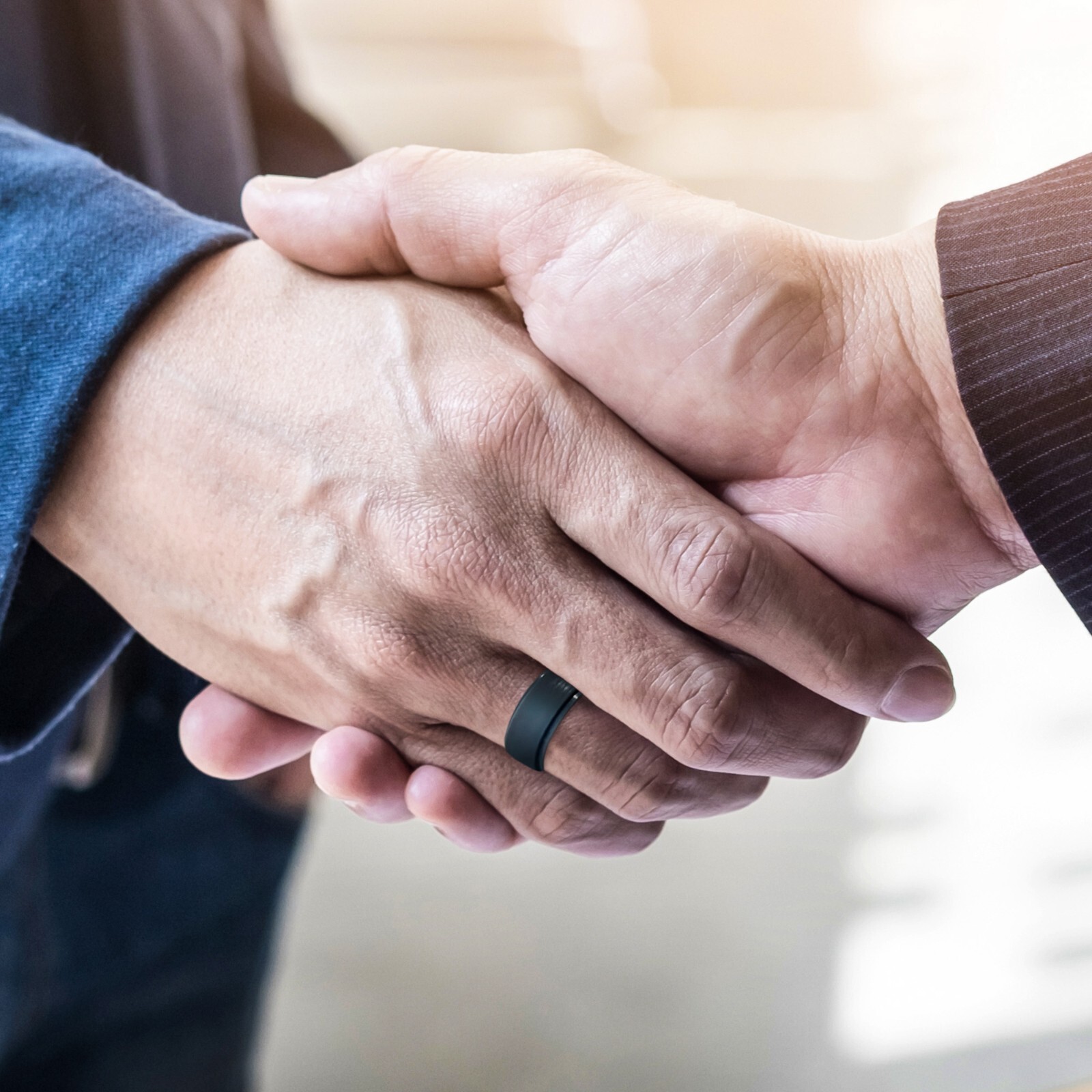 4-Pack Men’s Silicone Wedding Rings – Camo, Black, Silver, Grey – Safe for Work