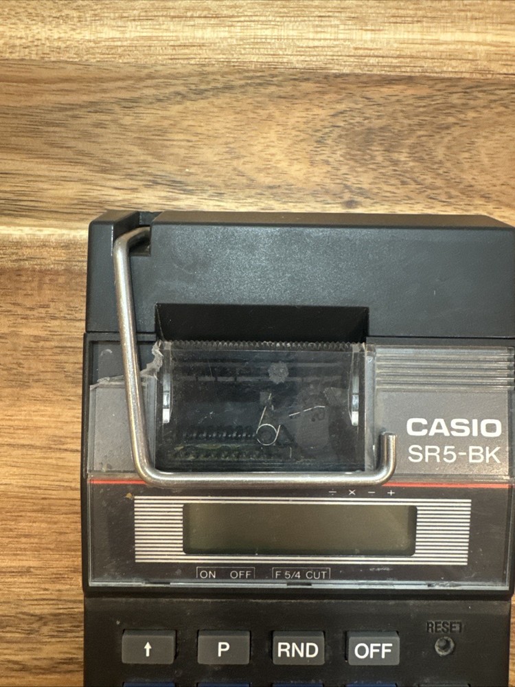 Working Casio SR-5 Calculator with printer built-in- Unsure If Printer Works