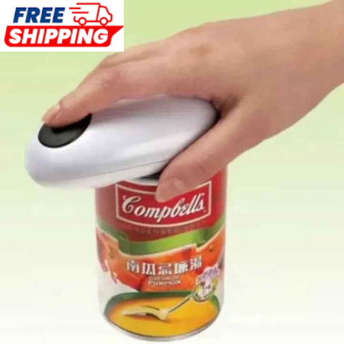 Electric Can Opener Auto Jar Tin Opener Touch Button Smooth Edge ABS