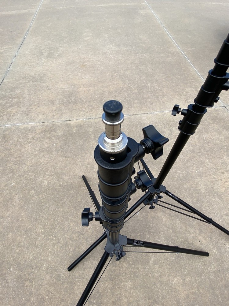 2 Paul C Buff Camera LS3900 Tripod Stand Lighting Boom or Support 12 ft BLACK