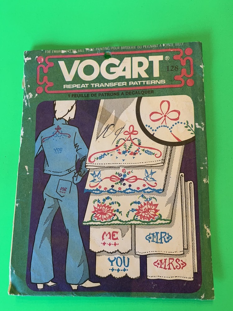 Vintage Vogart Iron On Repeat Transfer Patterns 128