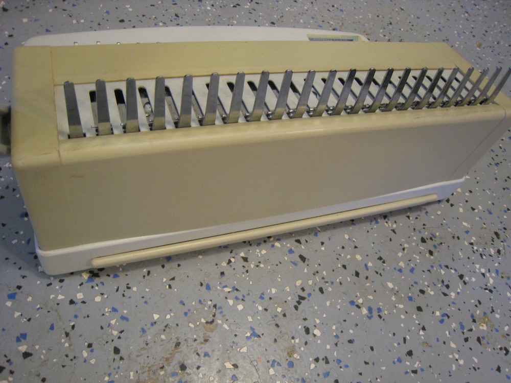 OFC Office binding comb machine Used 8 Times. Punches and Binds.