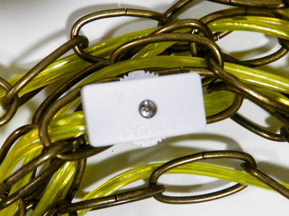 Vintage Ruby Red Glass Swag Hanging Light