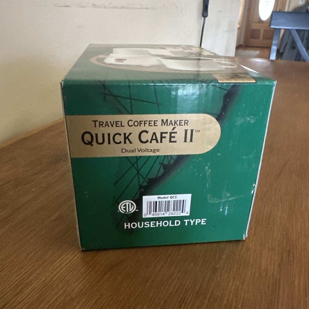 VTG Quick Cafe Portable Coffee Maker Model QC2 Single Cup Maker Voltage Valet