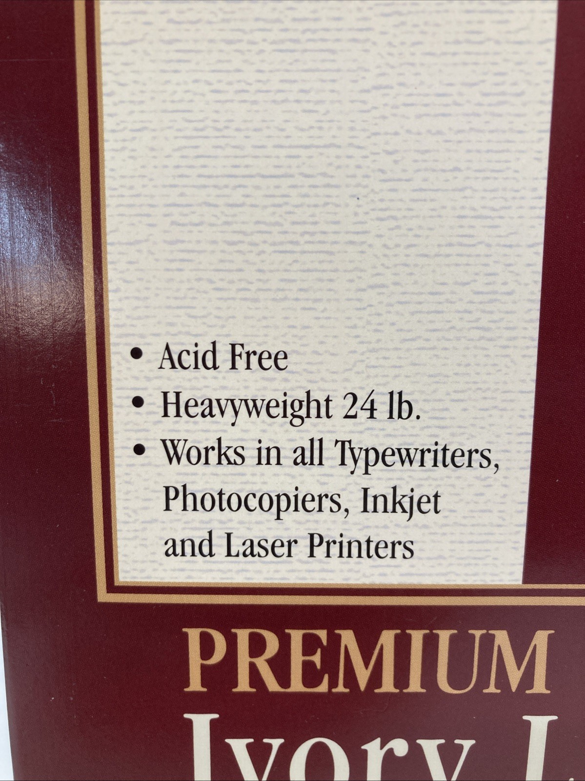 Riverside Ivory Linen 25% Cotton Paper 80 Sheets 8.5 x 11 Heavyweight 24lb