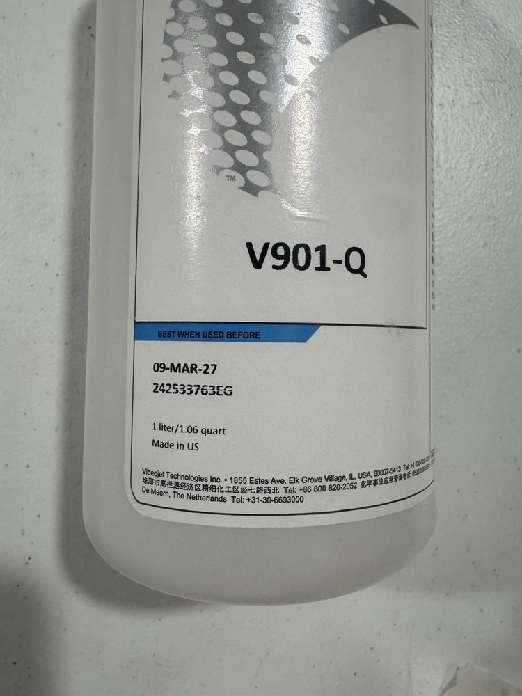 Videojet V901-Q Cleaning Solution For Continuous Inkjet Printer 1 Liter