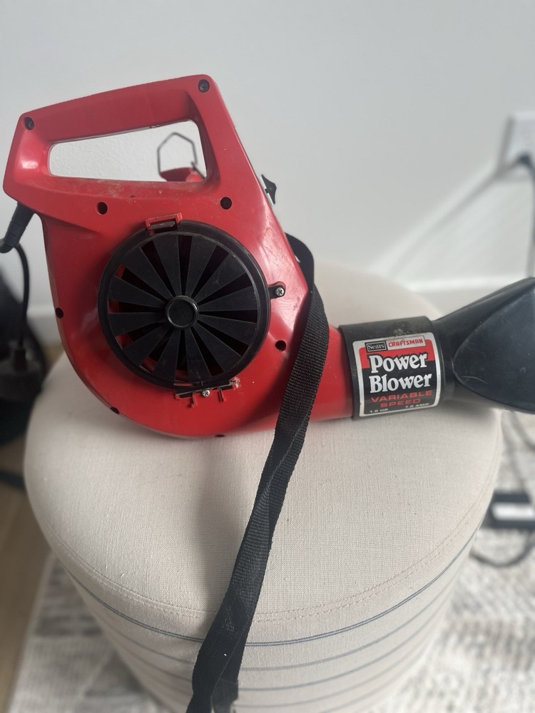 Craftsman Handheld Leaf Blower Corded Electric Variable Speed 1HP Red w/ Strap