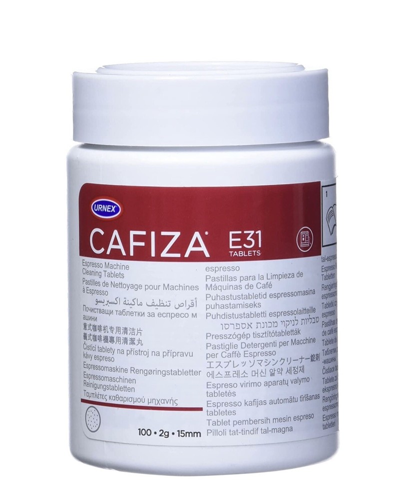 Urnex Cafiza E31 Professional Espresso Machine Cleaning Tablets, 100 Count