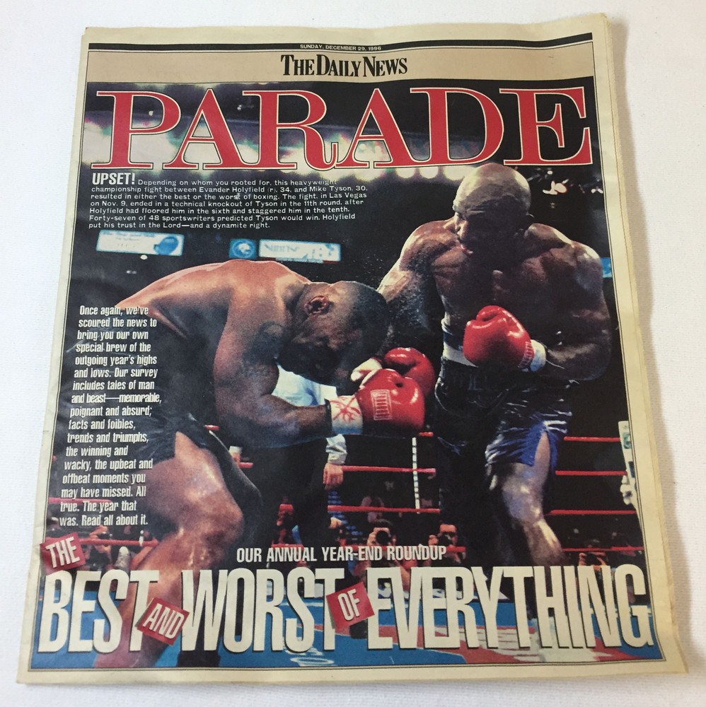 December 29, 1996 Parade ~ HOLYFIELD vs TYSON