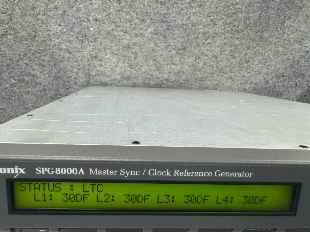 Tektronix spg8000A Master Sync/Clock GPS HD SDI Multi Format Reference Generator