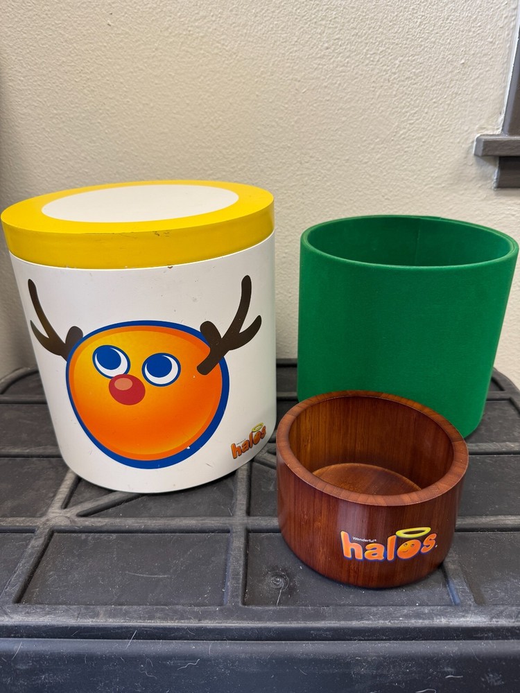 3Pcs Set Halos Roller Drum Wheel Cups Teak Salad Bowl
