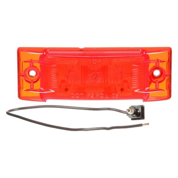 TRUCK-LITE 21001R Super 21,Incandescent,Red Rectangular,Marker Clearance light