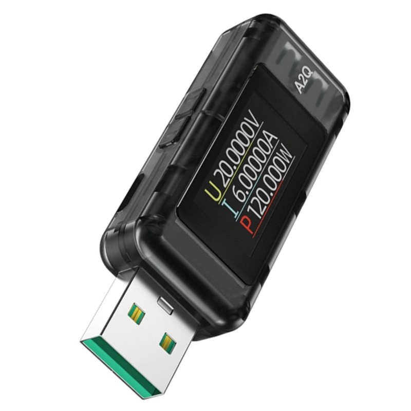 A2Q USB Power Meter Tester 8A 120W Digital Multimeter Voltage Current Tester USB