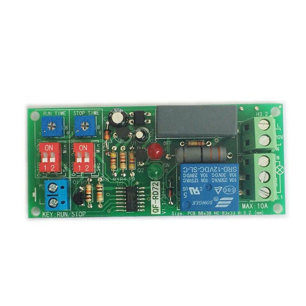 AC110V 120V 220V Timer Infinite Cycle delay Turn ON/OFF Time Relay Switch Module