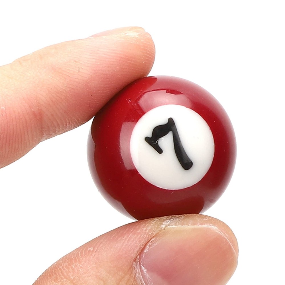 Mini Pool Balls 16Pcs, Smooth Mini Billiard Balls Set Polyester Resin, Lightw...