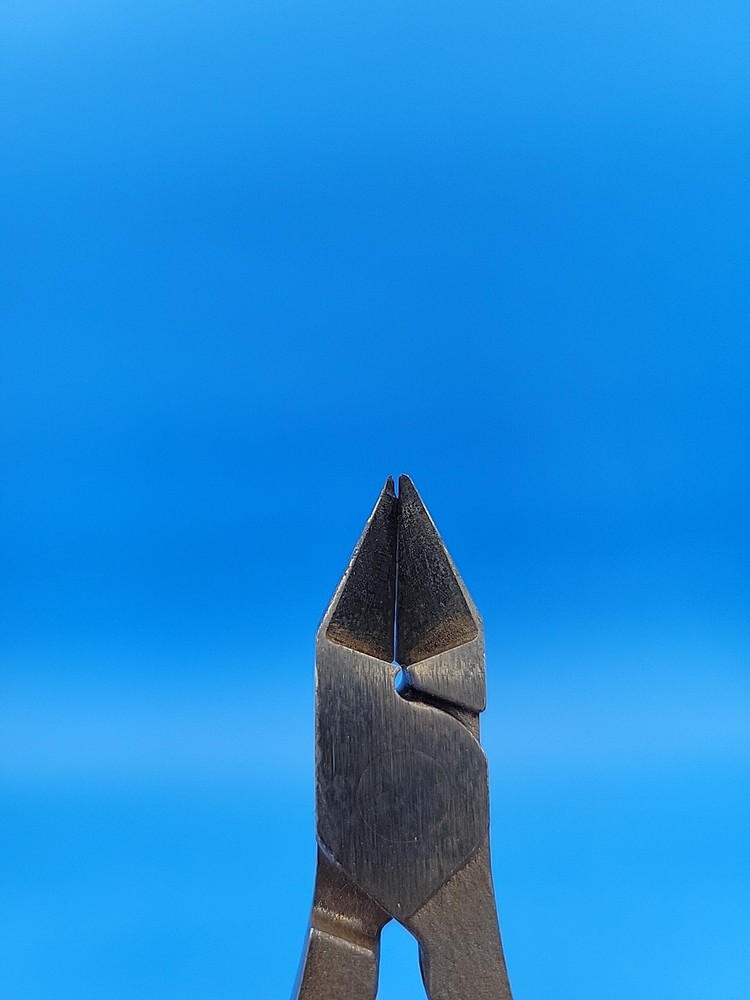 Snap-on Electronic Precision Side Cutters Pliers Red E710BCG S-5-14 *NO SPRING*