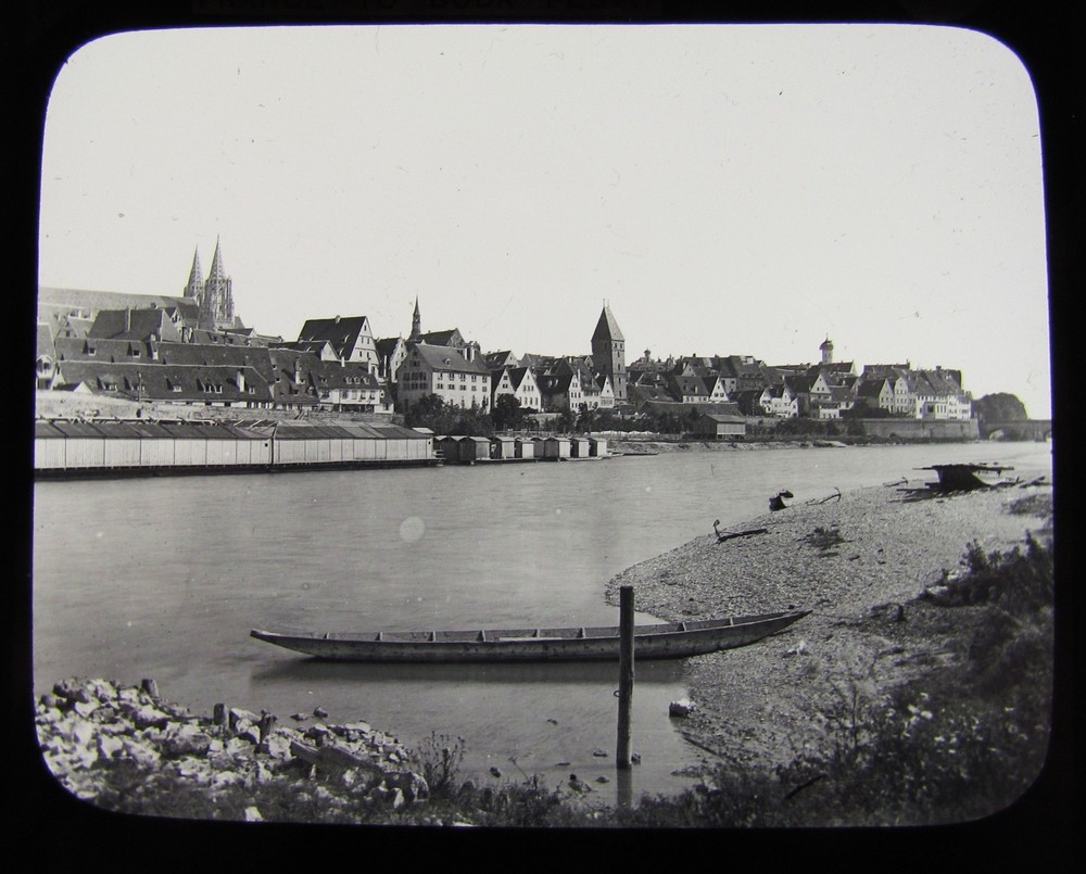 Glass Magic Lantern Slide ULM C1890 GERMANY