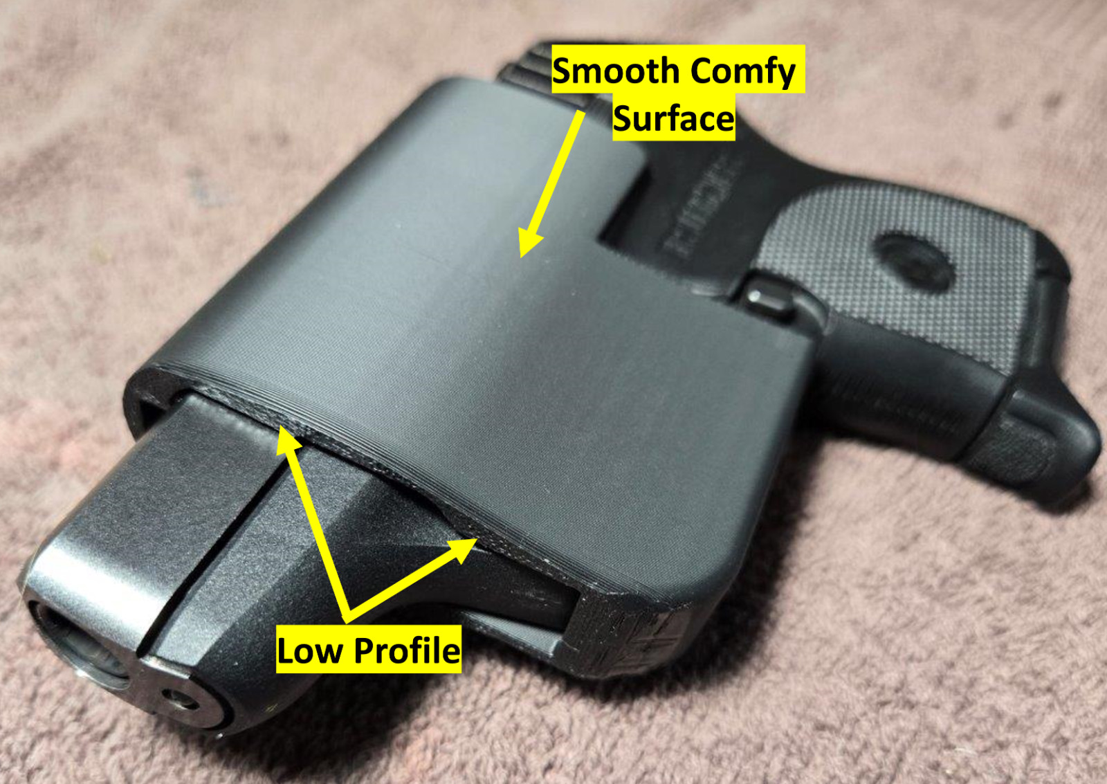 Ruger 380 LCP, LCP II LCP II 22LR LCP MAX Holster IWB In Waistband conceal carry