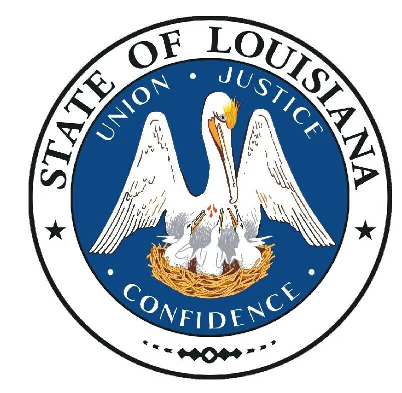 Louisiana State Seal Sticker Decal