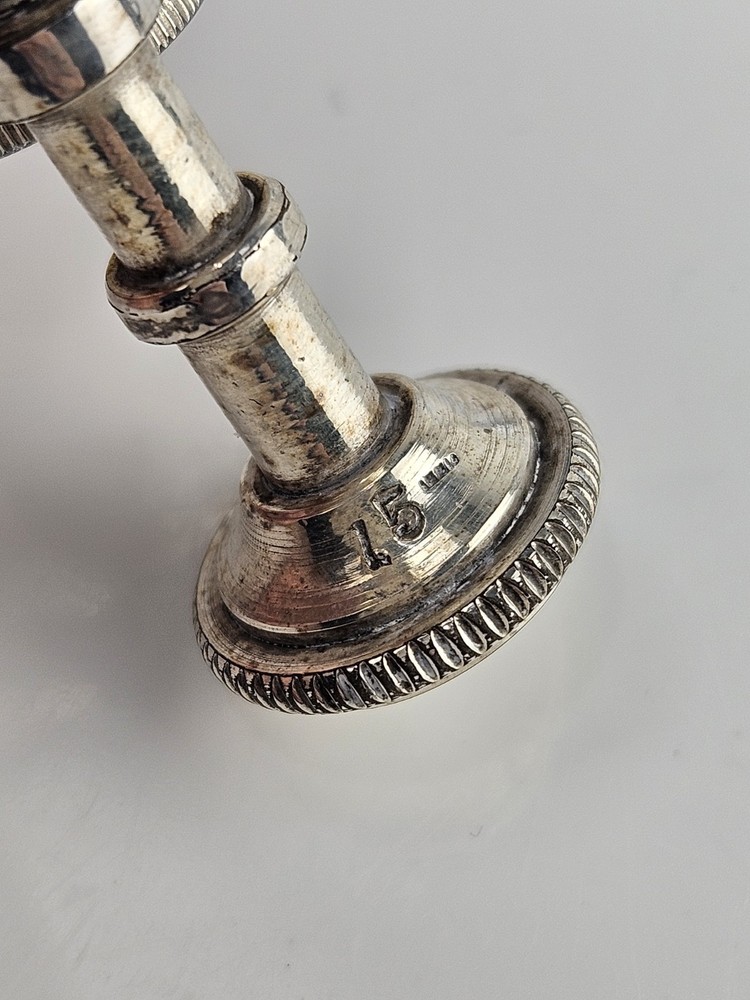 Antique Silverplate Spirit Burner Fuel Lamp 1.5 Size Warmer