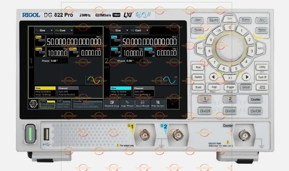 1PCS NEW Rigol DG822 Pro Function/Arbitrary Waveform Generator 2 Channel 25 MHz