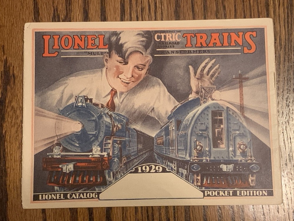 1929 Lionel Train Catalog