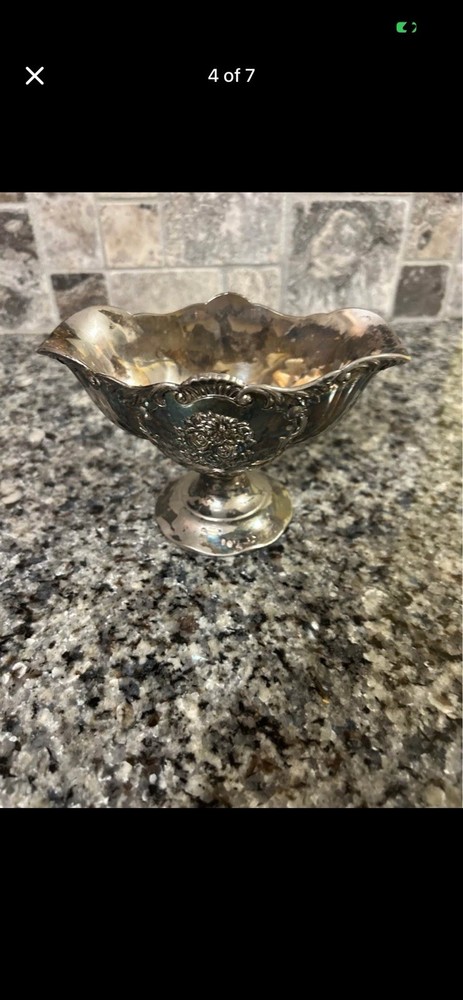 Vintage Silver Plated Compote/Trinket Dish