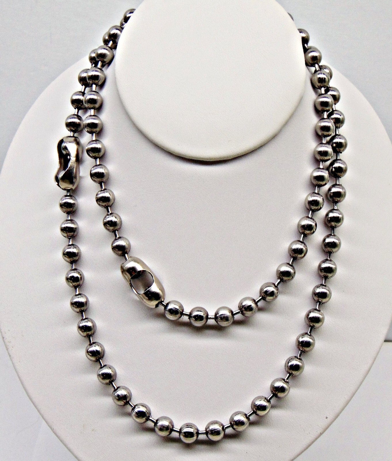 Large 8mm STAINLESS STEEL Ball Chain Necklaces and/or Bracelets  ~ Chunky Beads