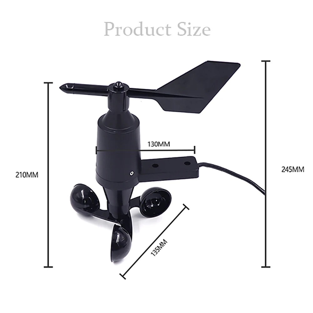 Wind Speed and Direction Sensor Anemometer Outdoor Wind Direction Transmitter