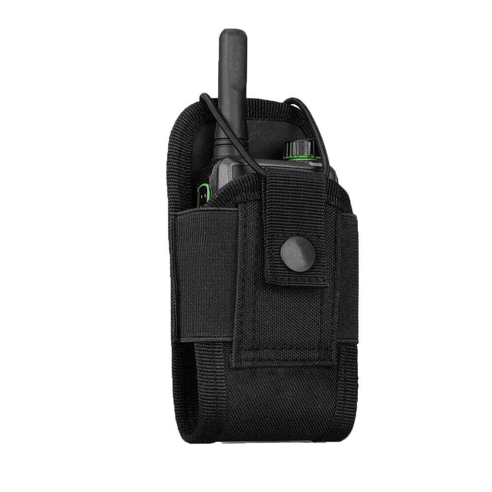 Black Radio Pouch Holder Universal for Duty Belt Walkie Talkie Holster Case Bag
