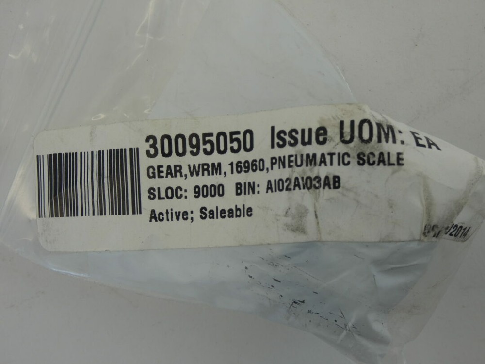 Pneumatic Scale Worm Gear - NEW Surplus!