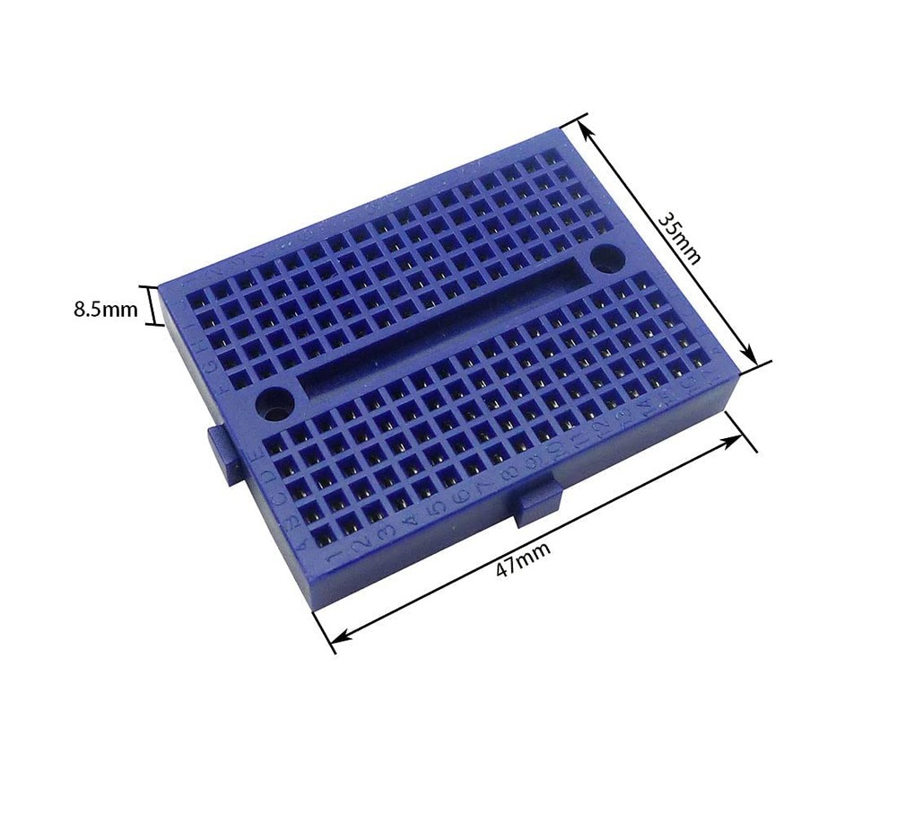 6PCS 170 Tie Points Mini Breadboard Kit, SYB-170 Solderless Prototype Kit