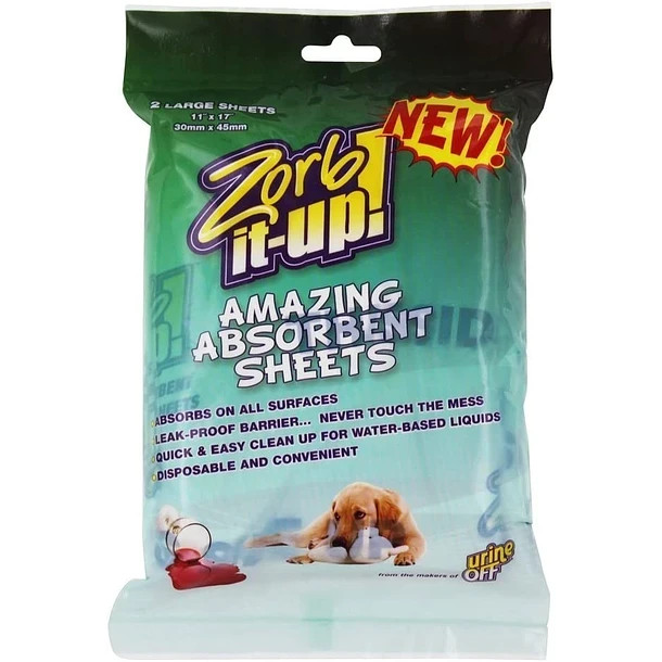 Zorb It Up! Super Absorbent Disposable Sheets 2 count