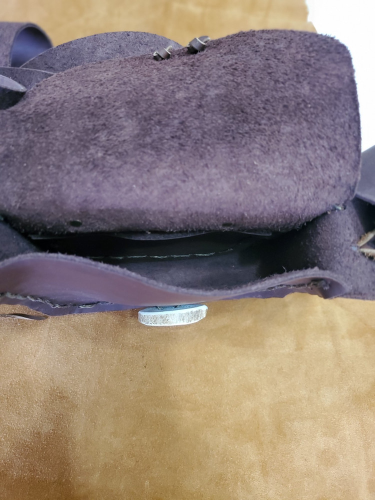 Leather Muzzleloader Possibles Bag with Crossbody Shoulder Strap