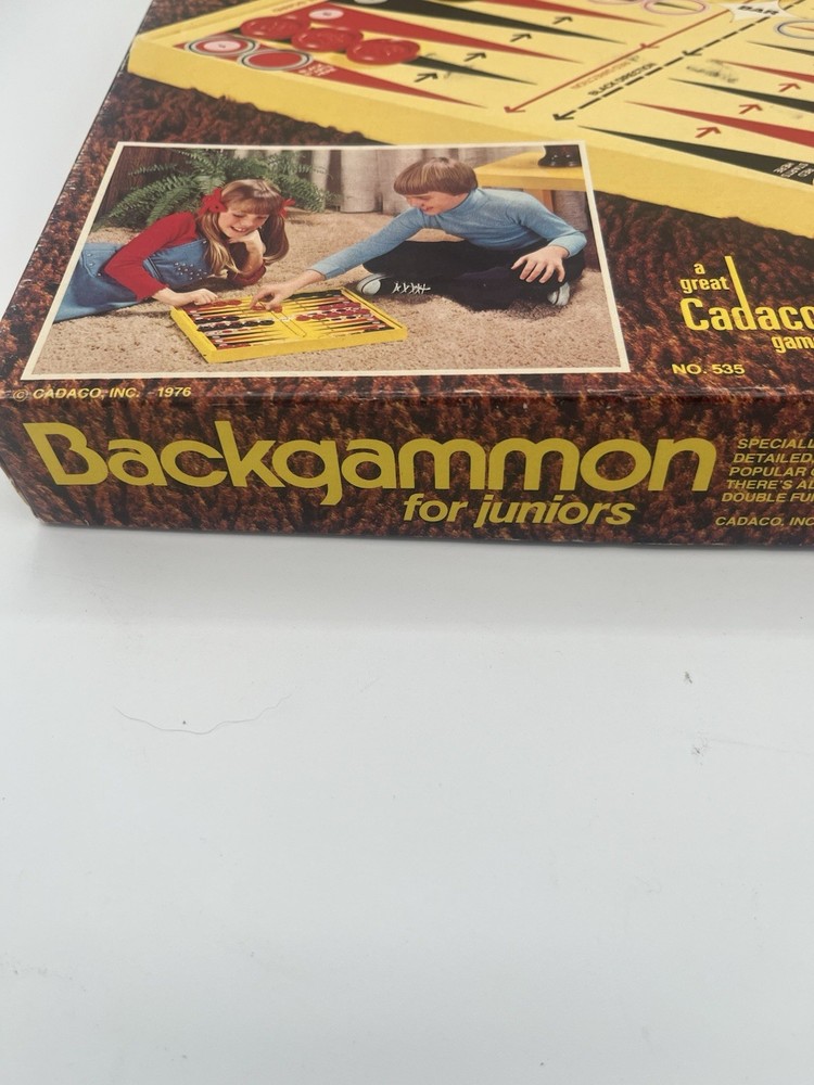 Backgammon For Juniors 1977 “A Great Cadaco Game” No 535