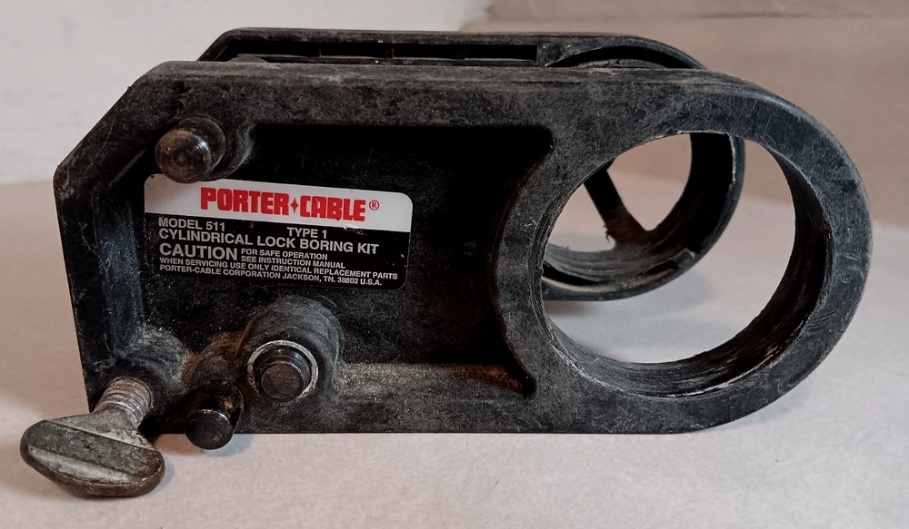 PORTER CABLE 511 CYLINDRICAL LOCK BORING JIG WITH 1" BORING BIT