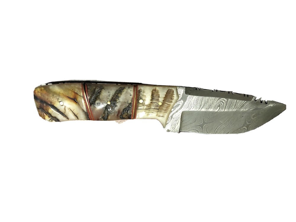 Handmade Pattern Welded Damascus Steel Blank Blade-Knife