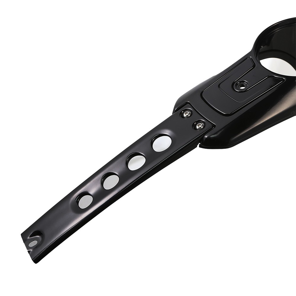 Gloss Black Metal Switch Console Dash Panel For Harley Softail Fat Boy 2018-2025