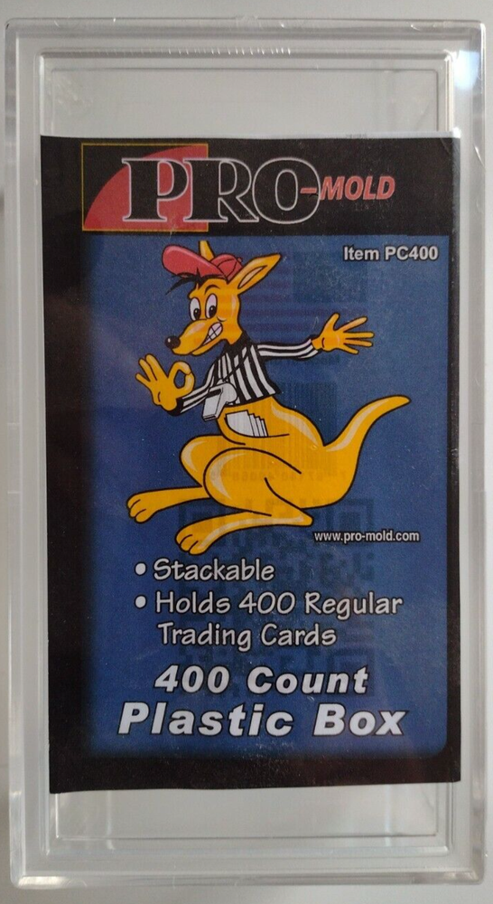 Pro MOLD 400ct Plastic Card Box Stackable NIP Small Figures Models USA
