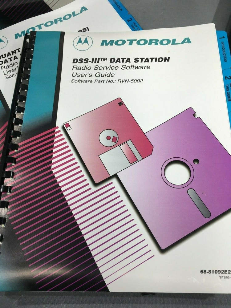 MOTOROLA RADIO SERVICE SOFTWARE QUANTAR QUANTRO DATA BASE STATION DSS-III MANUAL
