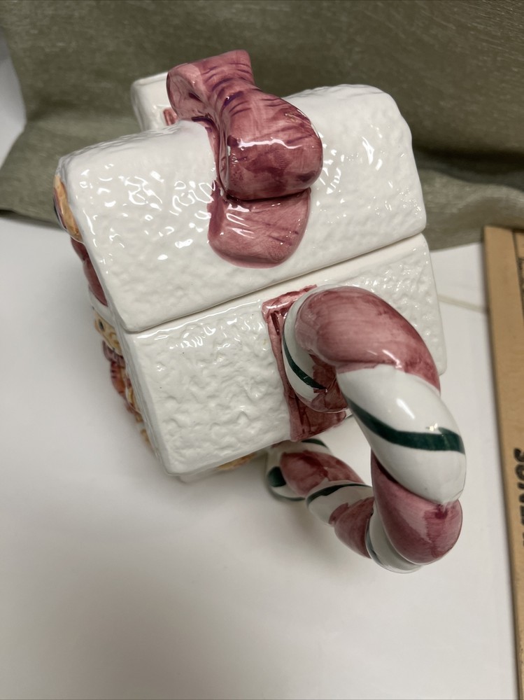 Ceramic Teddy Bear Christmas Themed Tea Pot