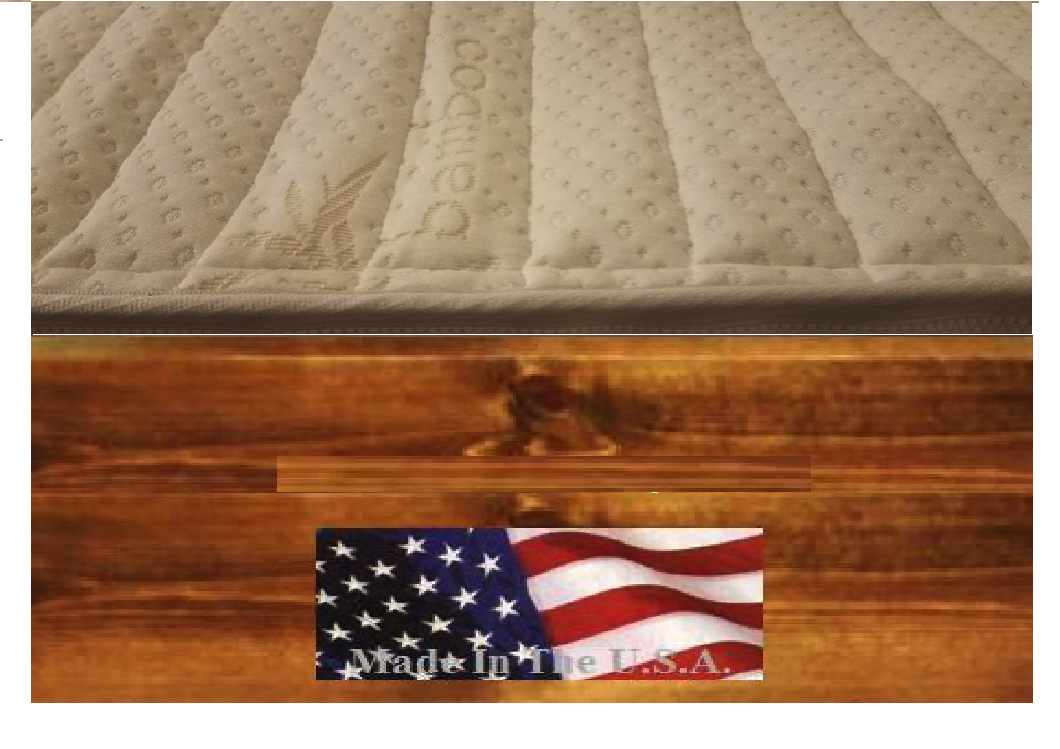 King 80% Semi Waveless Waterbed Mattress with Bamboo Cover, Liner and Heater