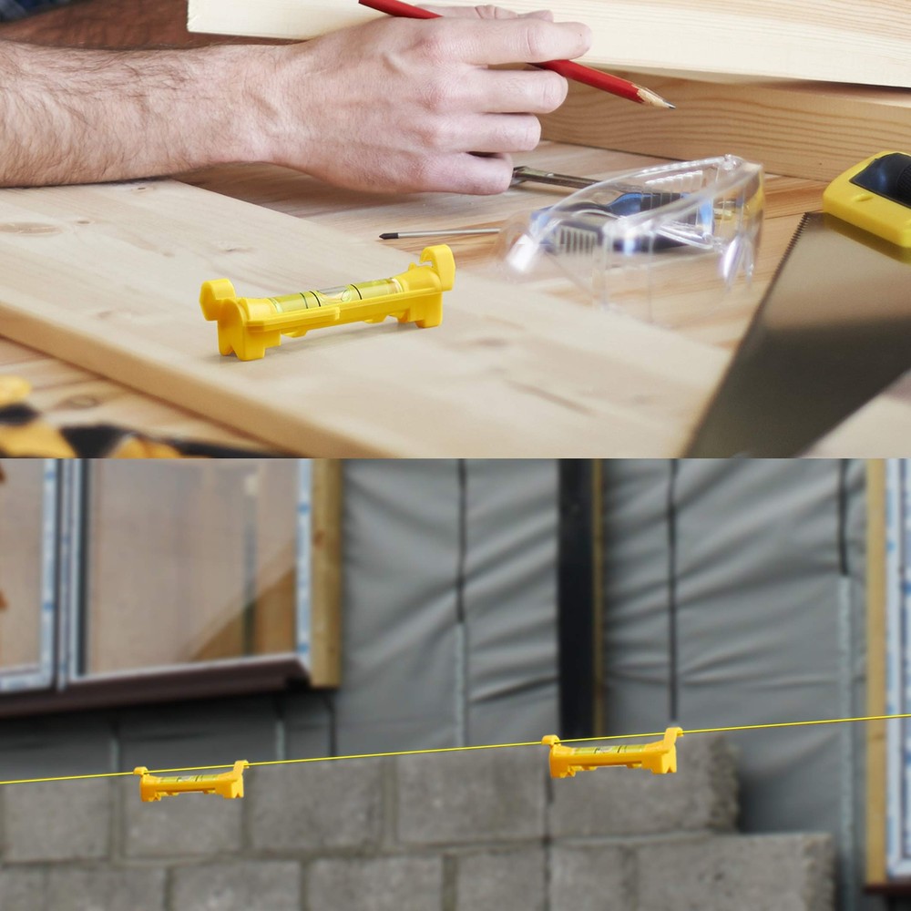 6 Pcs Hanging Line Level String Level Tools for Layout Brick Working Site Lining
