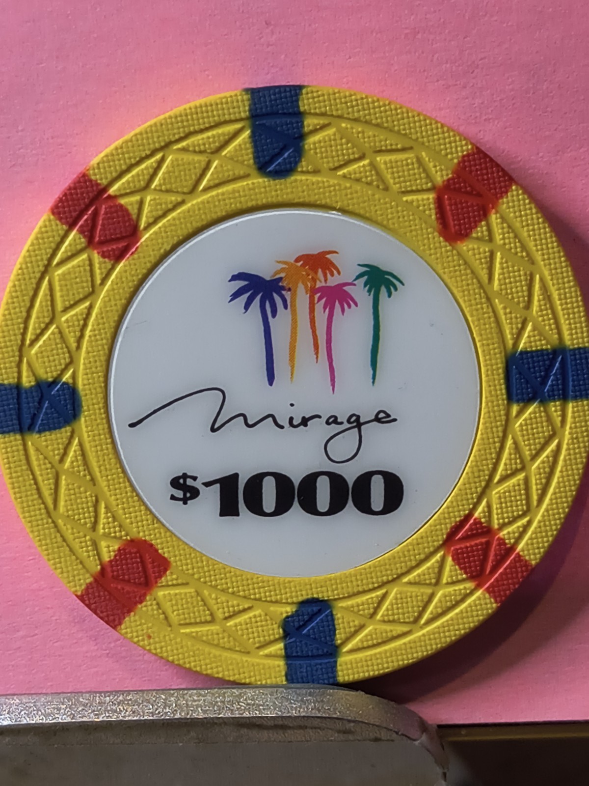 $1,000 Mirage Commemorative Chip. Excellent Condition.