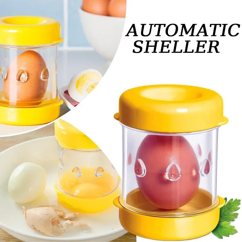 Negg Red Boiled Egg Peeler – Easy Egg Shell Remover Kitchen Tool